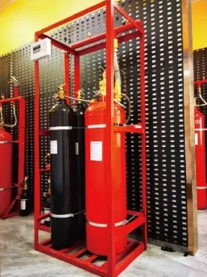 Qiyu externally pressurized HFC-227ea system with separate drive-gas cylinder